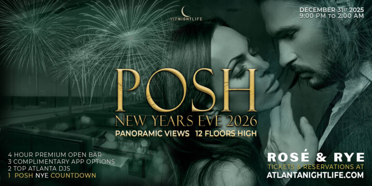 2026 Atlanta New Year's Eve Party | Posh in the Sky NYE